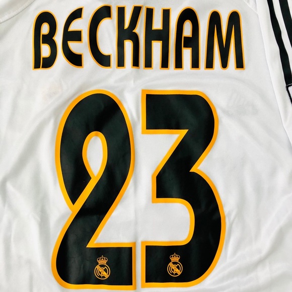 Vintage David Beckham Adidas Real Madrid Jersey - Picture 3 of 8
